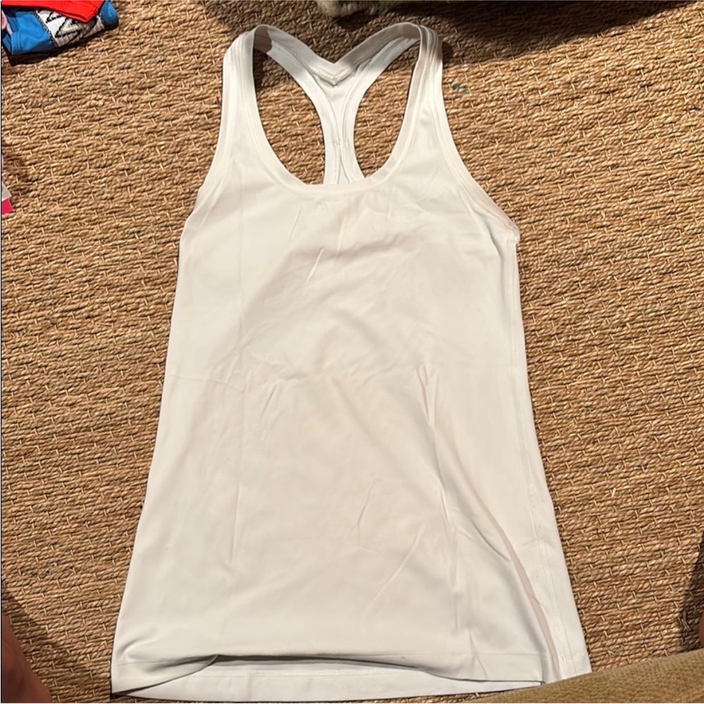 Lululemon Athletica Cream Tank Top with Y-Back Design